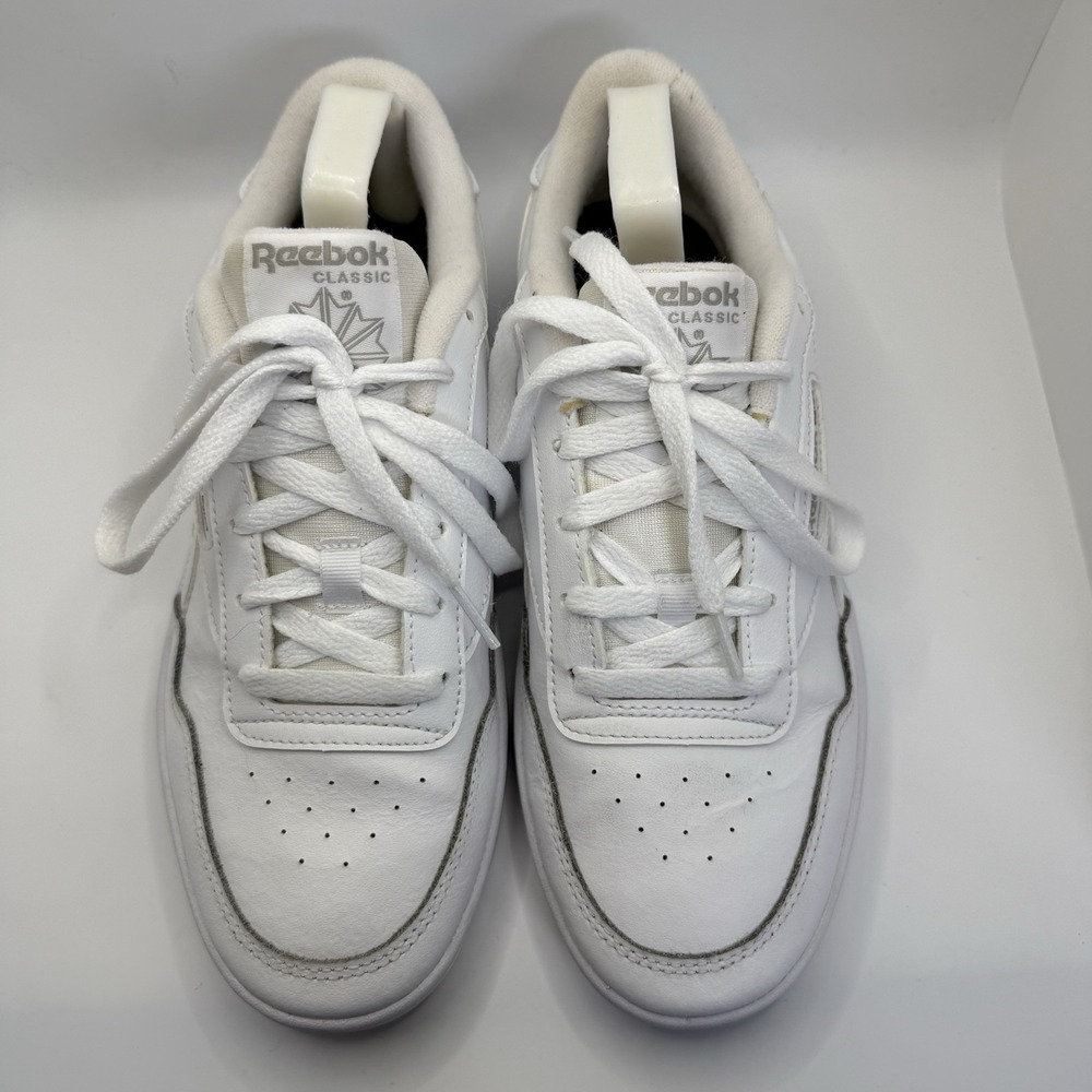 Reebok Classic Womens Club MEMT FU6817‎ White/Steel Casual Shoes Sneakers Size 9 - Picture 3 of 12